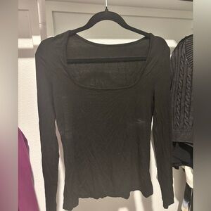 Black Long Sleeve Women's Top